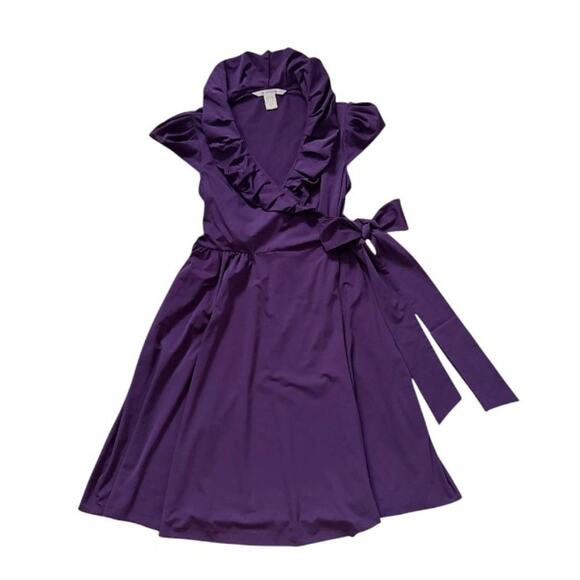 Diane von Furstenberg Purple Dress | Size 12 - Picture 1 of 5